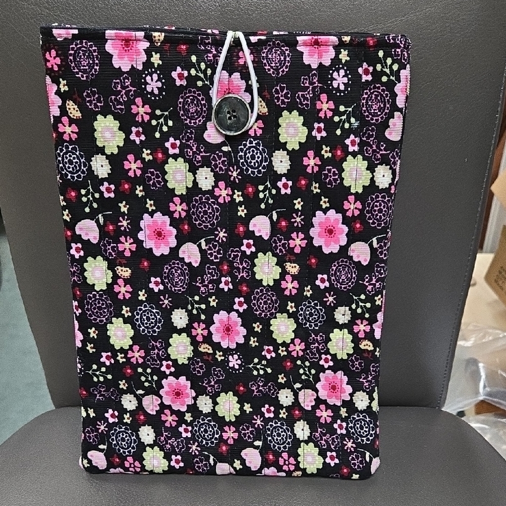 Crafty & Posh Corduroy Floral Print Book/Tablet Sleeve